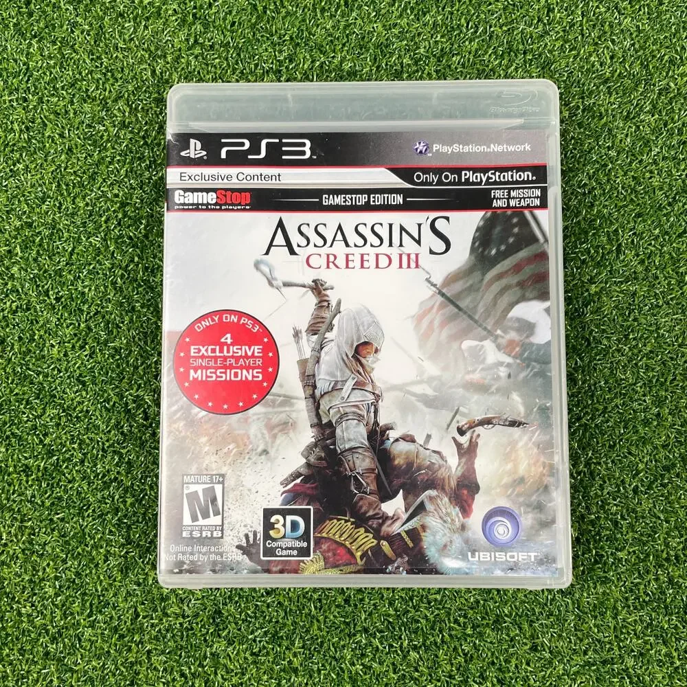 Assassin's Creed III: GameStop Edition (Sony Playstation 3 PS3, 2012) no Manual